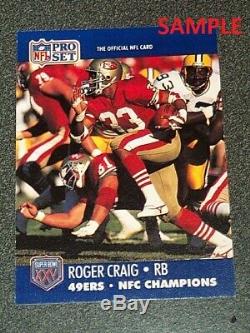 1990 Pro Set SAN FRANCISCO 49ers NFC Super Bowl XXV Error JOE MONTANA Jerry Rice