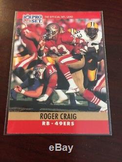 1990 Roger Craig Pro Set Blood Stain Rare Variation #287 Error 49ers Master Set