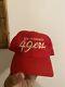 1990's Vintage SAN FRANCISCO 49ers WOOL Red Sports Specialties Snapback Hat Cap