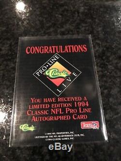 1994 Classic Jerry Rice Steve Young Pro Line Classic Live Dual AUTO #319/450