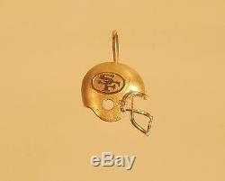 1994 Marc Anthony MA 14k Gold NFL San Francisco 49ers Helmet Pendant B 3/9/2