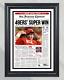 1995 San Francisco 49ers Super Bowl Champions Framed Front Page Newspaper Print