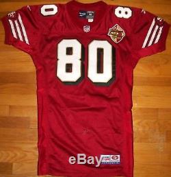 1996 San Francisco 49ers Jerry Rice Pro Cut Auth Game Jersey Size 46 Reebok USA
