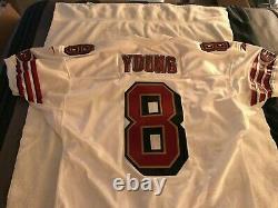 1996 Steve Young San Francisco 49ers Reebok Pro Cut Team Issued Away Jersey 46