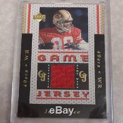 1996 Upper Deck Jerry Rice San Francisco 49ers Game Worn Jersey Relic (12500)
