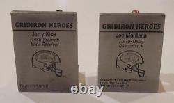 1997 San Francisco 49ers Joe Montana and Jerry Rice Fine Pewter figurine set