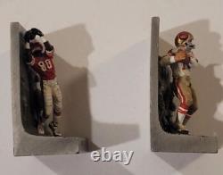 1997 San Francisco 49ers Joe Montana and Jerry Rice Fine Pewter figurine set