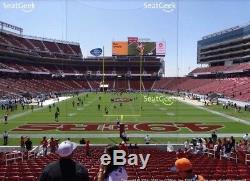 2 Tickets Oakland Raiders Vs San Francisco 49ers 11/1/2018