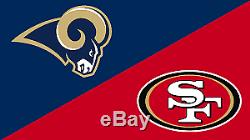 2 Tickets San Francisco 49ers vs LA Rams 10/21/18 Sec 107 Great Seats T-shirt