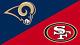 2 Tickets San Francisco 49ers vs LA Rams 10/21/18 Sec 107 Great Seats T-shirt