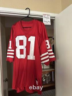 2002 Terrell Owens Wilson Home Red Throwback San Francisco 49ers Size 56 HOF