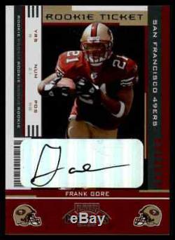 2005 Playoff Contenders Rookie Ticket Frank Gore Auto 49ers #139