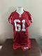 2005 San Francisco 49ers Player #61 Game Jersey Red Reebok Size 48