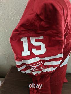 2008 San Francisco 49ers Player #15 Game Jersey Red Reebok Size 42