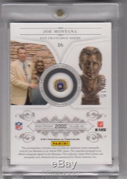 2011 National Treasures Emblems of the Hall Joe Montana Auto Patch 4/15 49ers