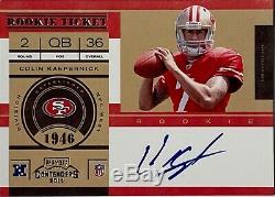 2011 Panini Playoff Contenders Rookie Ticket Colin Kaepernick Auto RC #227