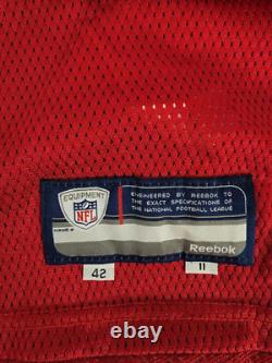 2011 San Francisco 49ers Football Blank Red Reebok Game Jersey Size 42