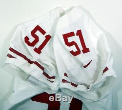 2012 San Francisco 49ers #51 Game Issued White Jersey