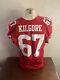 2012 San Francisco 49ers #67 Daniel Kilgore Game Worn Jersey Red Nike Size 46