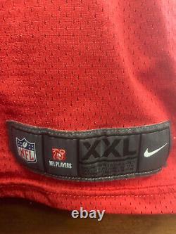2012 San Francisco 49ers #94 Justin Smith Used Practice Jersey Nike Red Size 2XL