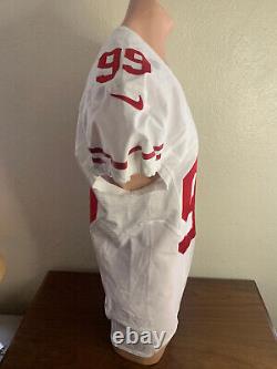 2013 San Francisco 49ers Football #99 Aldon Smith Game Jersey White Nike Size 44