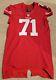 2013 San Francisco 49ers Quinton Dial game used issued ROOKIE jersey #71 Alabama