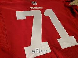 2013 San Francisco 49ers Quinton Dial game used issued ROOKIE jersey #71 Alabama