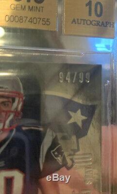 2014 Contenders Playoff Ticket Jimmy Garoppolo Patriots RC AUTO /99 BGS 9.5/10