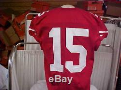 2014 NFL San Francisco 49ers Game Worn/Team Issued Red Jersey Player #15 Size 42