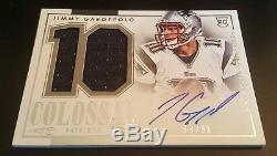 2014 National Treasures Jimmy Garoppolo RC Colossal Jersey # Auto /99 READ