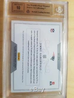 2014 National Treasures Rookie Patch Auto JIMMY GAROPPOLO RC /99 RPA BGS 9.5/10
