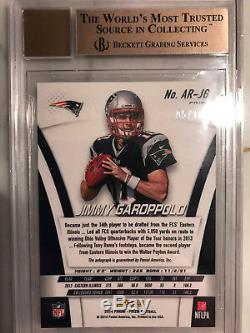 2014 Panini Prizm Gold withGold RC Jimmy Garoppolo Refractor #5/10 AUTO BGS 9.5