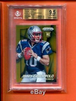 2014 Prizm Gold Prizms Jimmy Garoppolo Rookie Rc 10 Made Bgs 9.5 49ers High Subs
