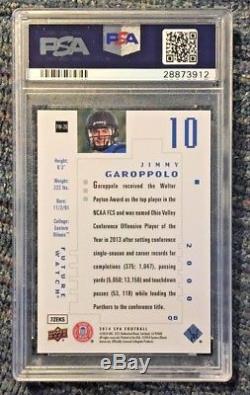 2014 SP Authentic Jimmy Garoppolo PSA 10 RC Future Watch # 254/999! 49ers