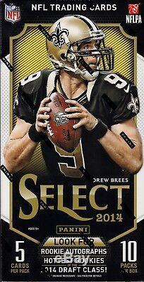2014 Select Football sealed hobby box 10 packs of 5 NFL cards 4 hits