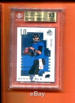 2014 Ud Sp Authentic Jimmy Garoppolo Rookie Rc 999 Made Bgs 9.5 Gem Mint 49ers