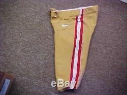 2015-16 NFL San Francisco 49ers Game Worn/Team Issued Nike Football Pants Sz 32