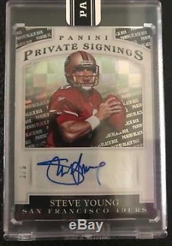 2015 Panini Black Box Steve Young Auto 3/5 Autograph Private Signings 49ers
