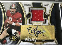 2015 Supreme Dual Patch Auto Jerry Rice / Steve Young 2/14 SF 49ers HOF Rare