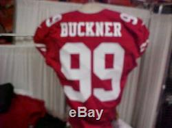 2016 NFL San Francisco 49ers Game Worn #99 DeForest Buckner Nike Jersey Size 46