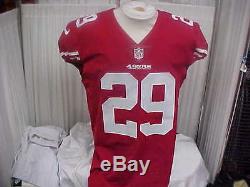 2016 NFL San Francisco 49ers Game Worn Jersey #29 Jaquiski Tartt Size 42