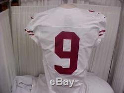2016 NFL San Francisco 49ers Game Worn/Team Issued Jersey Player #9 Size 40