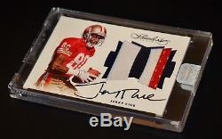 2016 PANINI FLAWLESS JERRY RICE DUAL PATCH #'d 3/5 BLUE SAPPHIRE SAN FRANCISCO