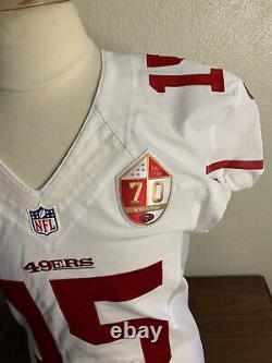 2016 San Francisco 49ers Player #15 Christian Pon Game Jersey Nike White Size 42