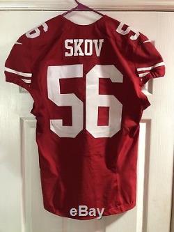 2016 Shayne Skov Game Worn Used 49ers jersey. Team COA