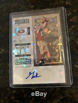 2017 Contenders George Kittle Rc Auto Cracked Ice # 22/25