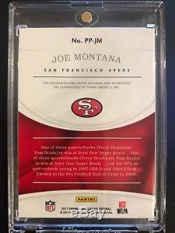 2017 Immaculate Joe Montana Jumbo Patch Auto Autograph Card #2/3 49ers