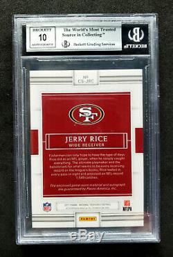 2017 National Treasures /25, Jerry Rice, Colossal Jersey Auto, BGS 9/10