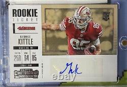 2017 Panini Contenders Football George Kittle Auto RC#282 Variation SF 49ers