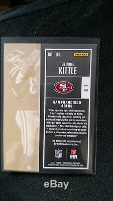 2017 Panini Contenders George Kittle Playoff Ticket Rc #53/99 Mint